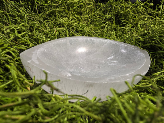 Selenite Leaf Bowl