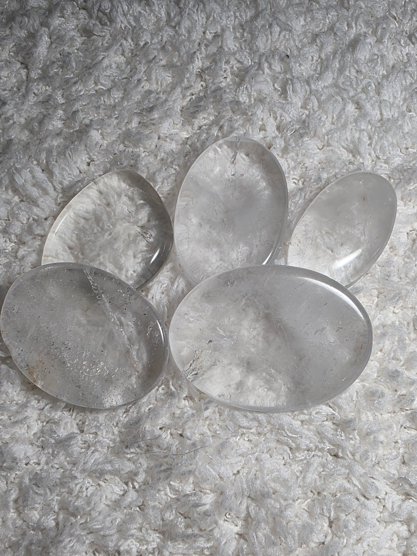 Clear Quartz Worry Stones