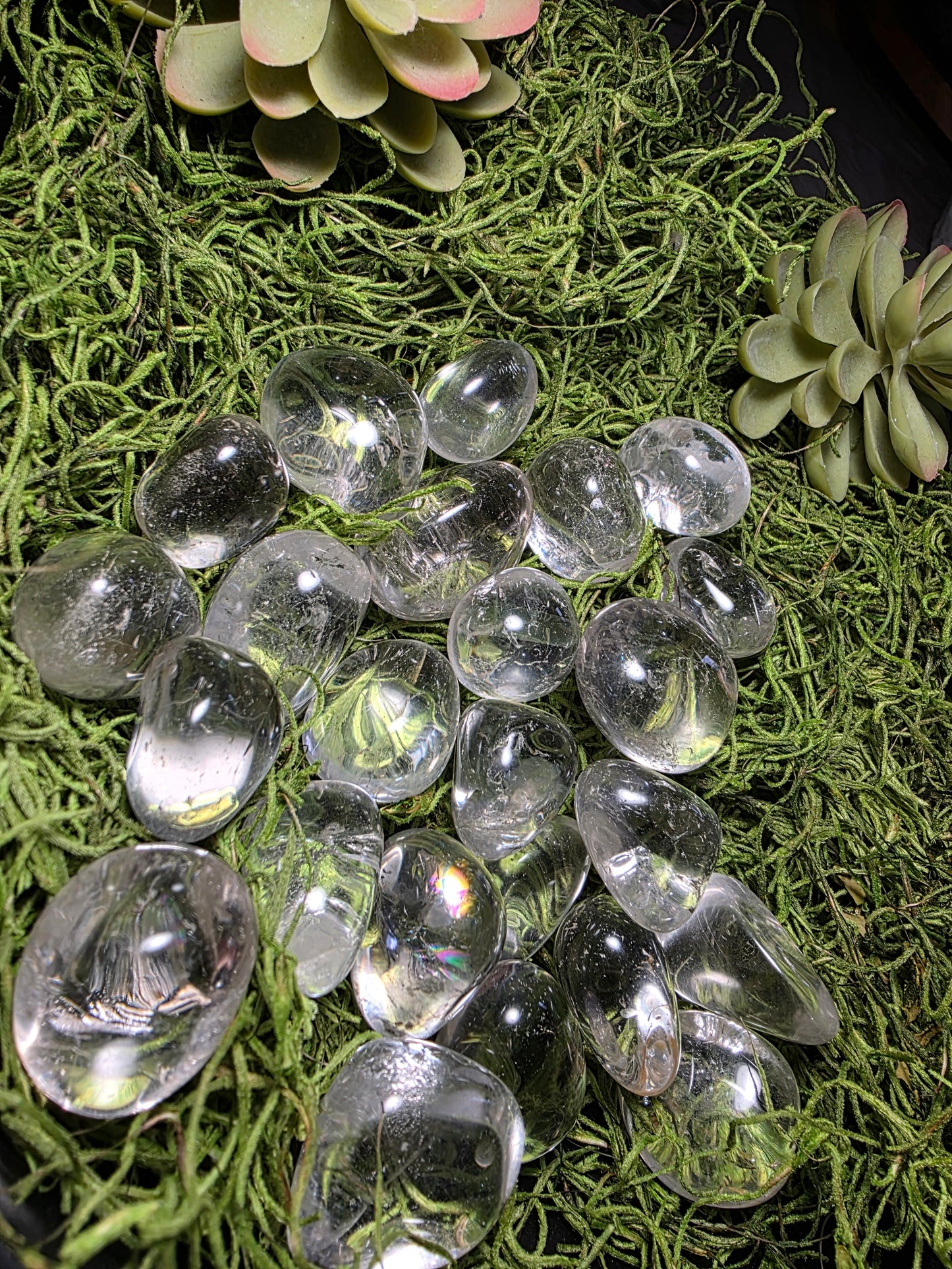 Clear Quartz Tumbles
