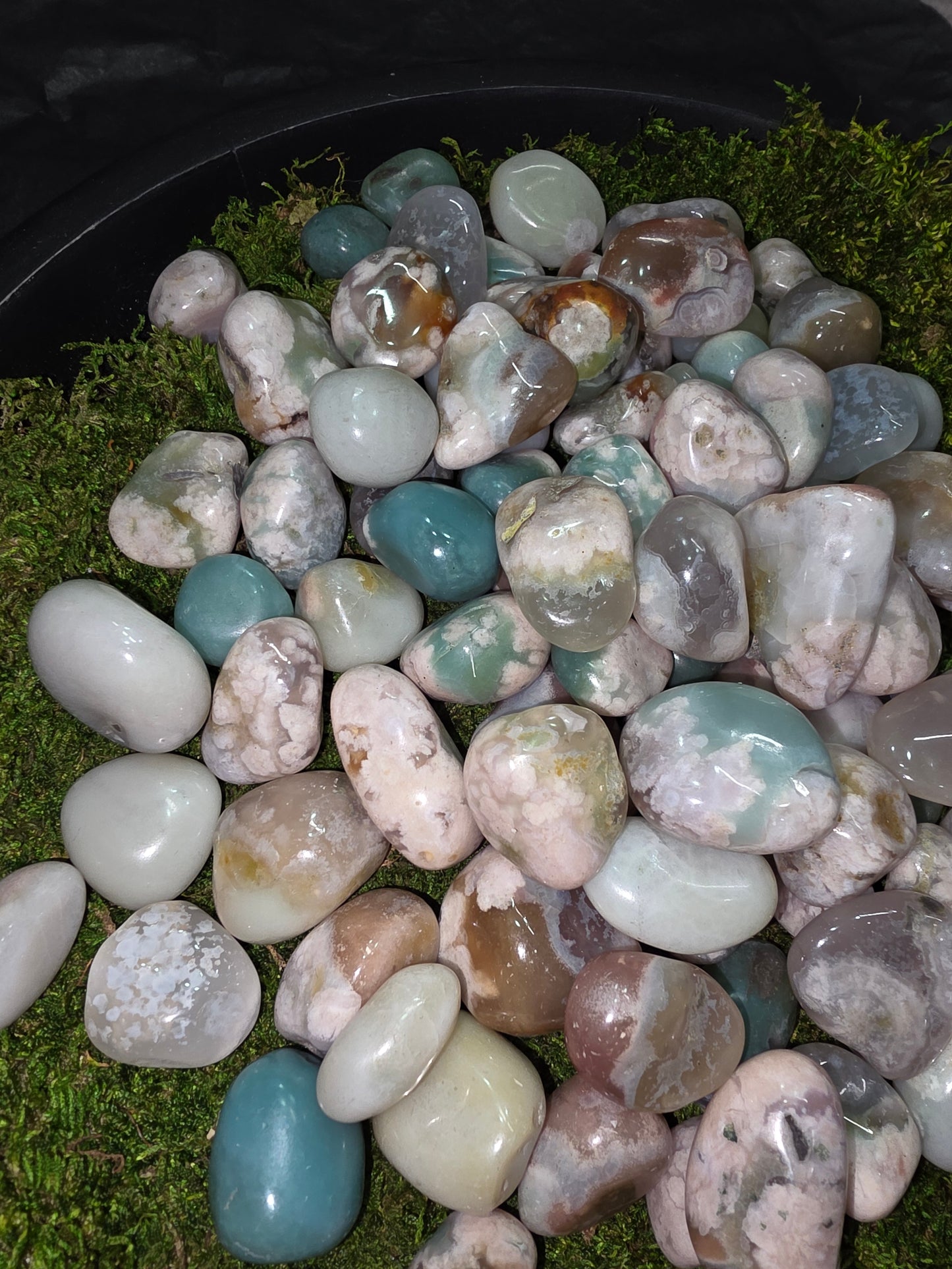Flower Agate Tumble