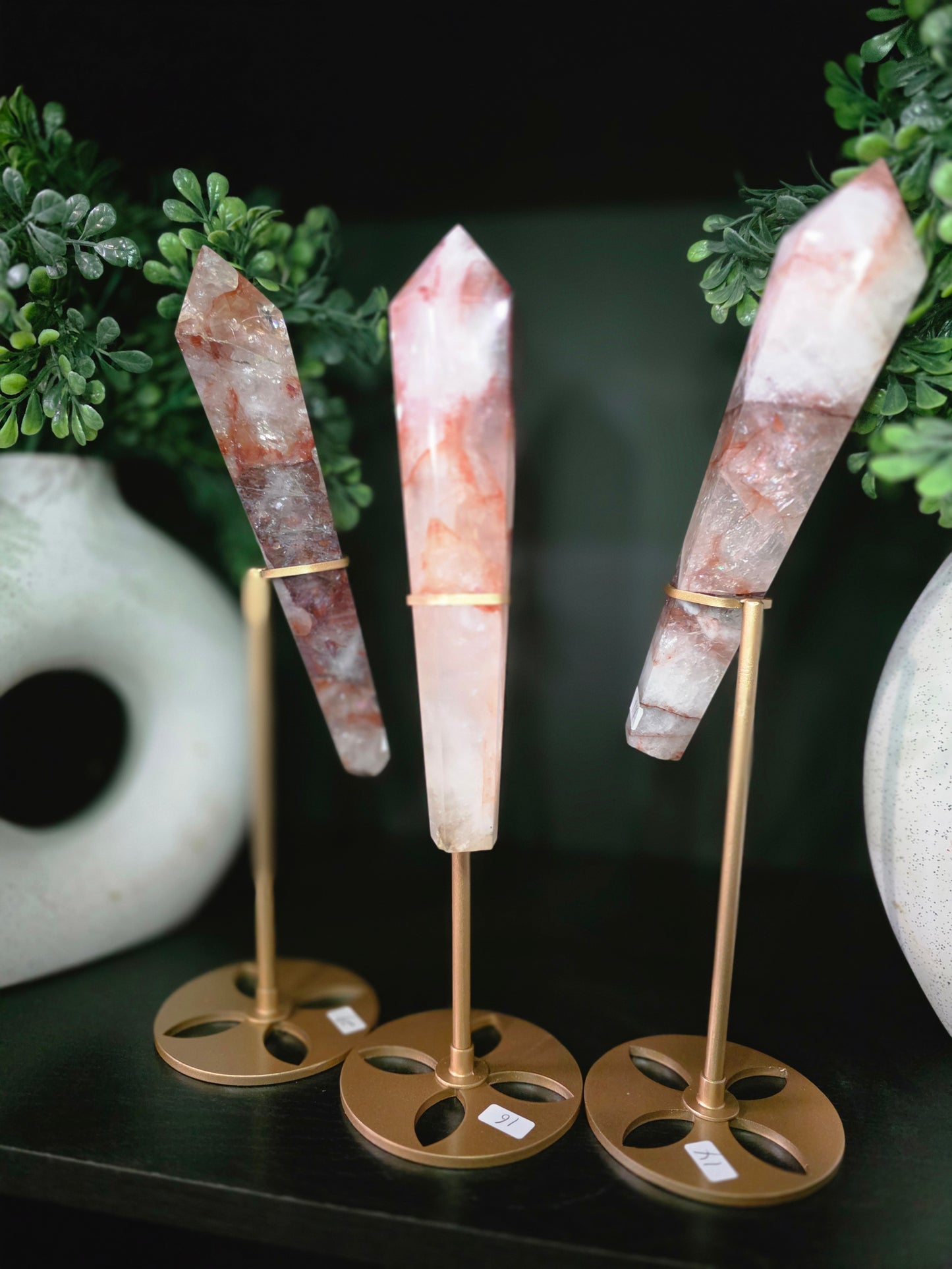Fire Quartz Wand With Stand