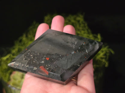 Natural Africa Blood Rhombus Shaped Crystal